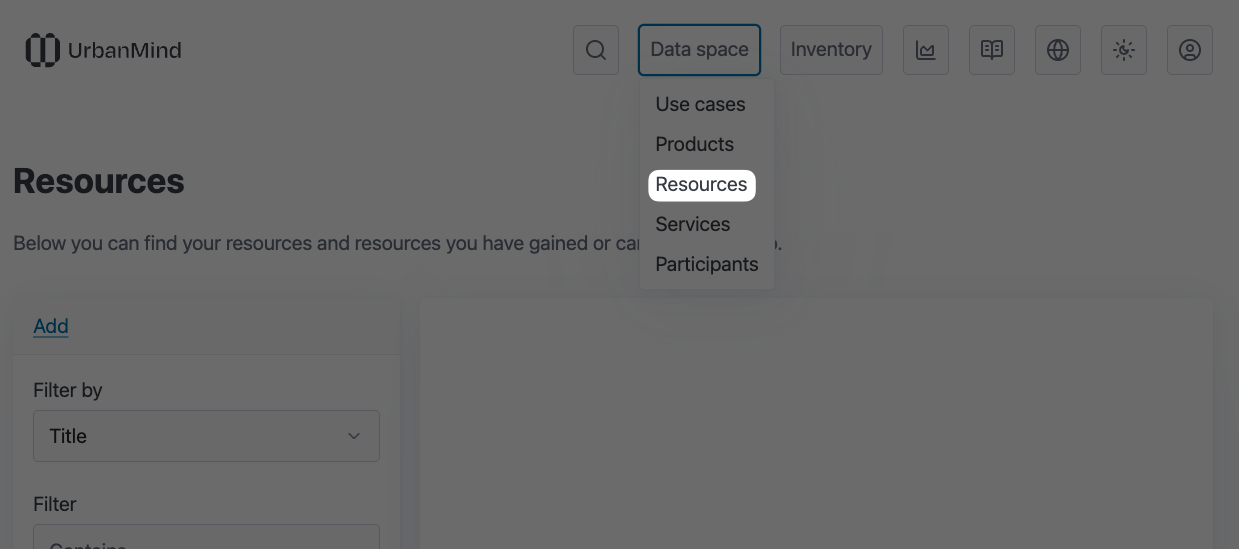 resource catalogue