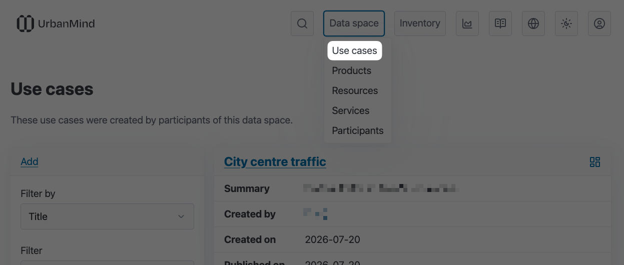 use case catalogue